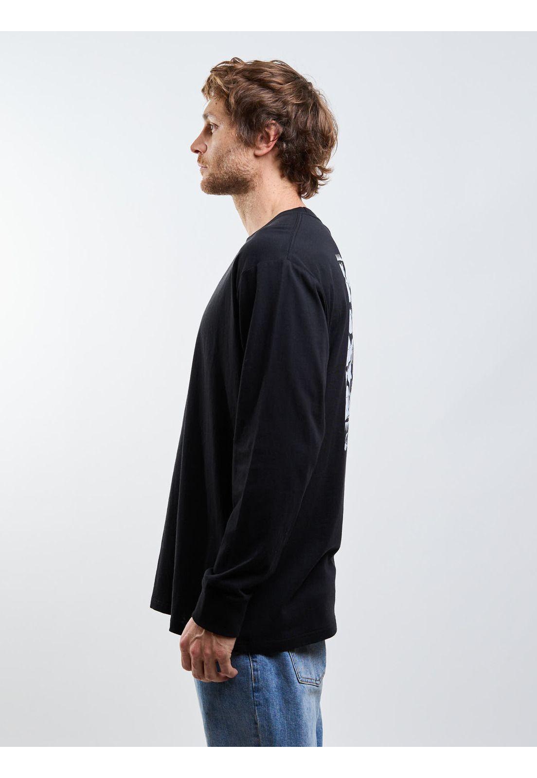 Polera ML Kairo Negro Hombre Maui And Sons-2