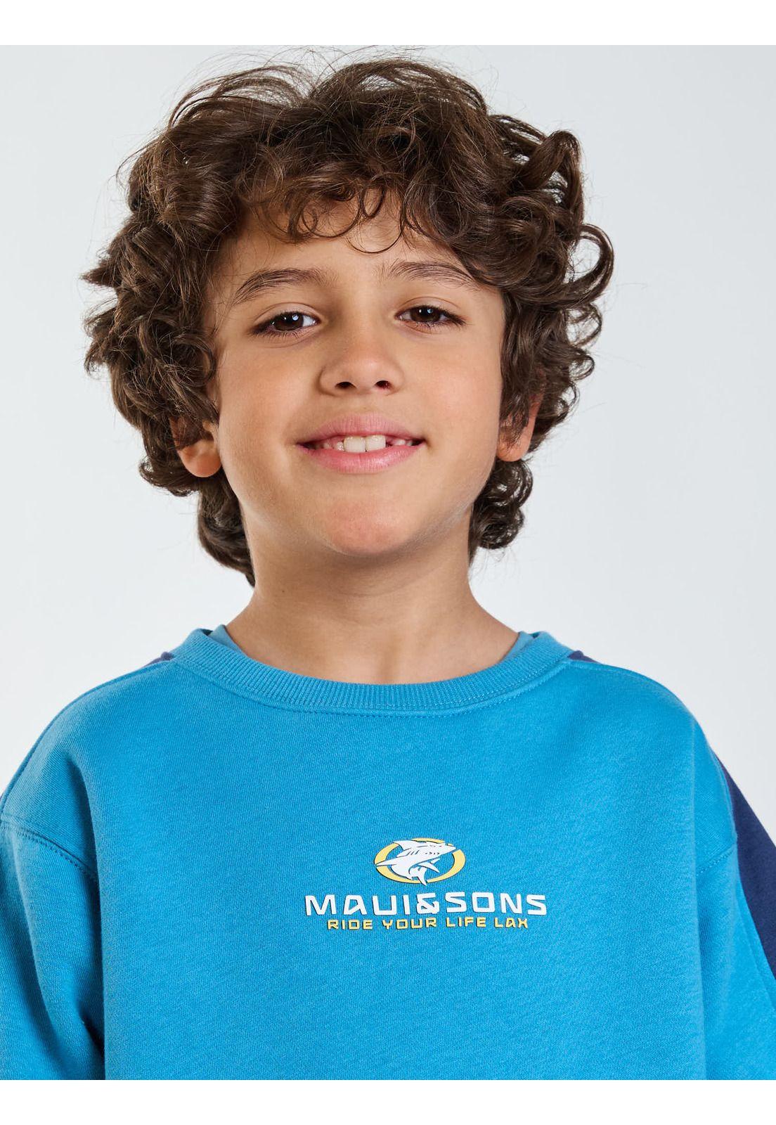 Poleron CR Spirit Azul Infantil Maui and Sons-3
