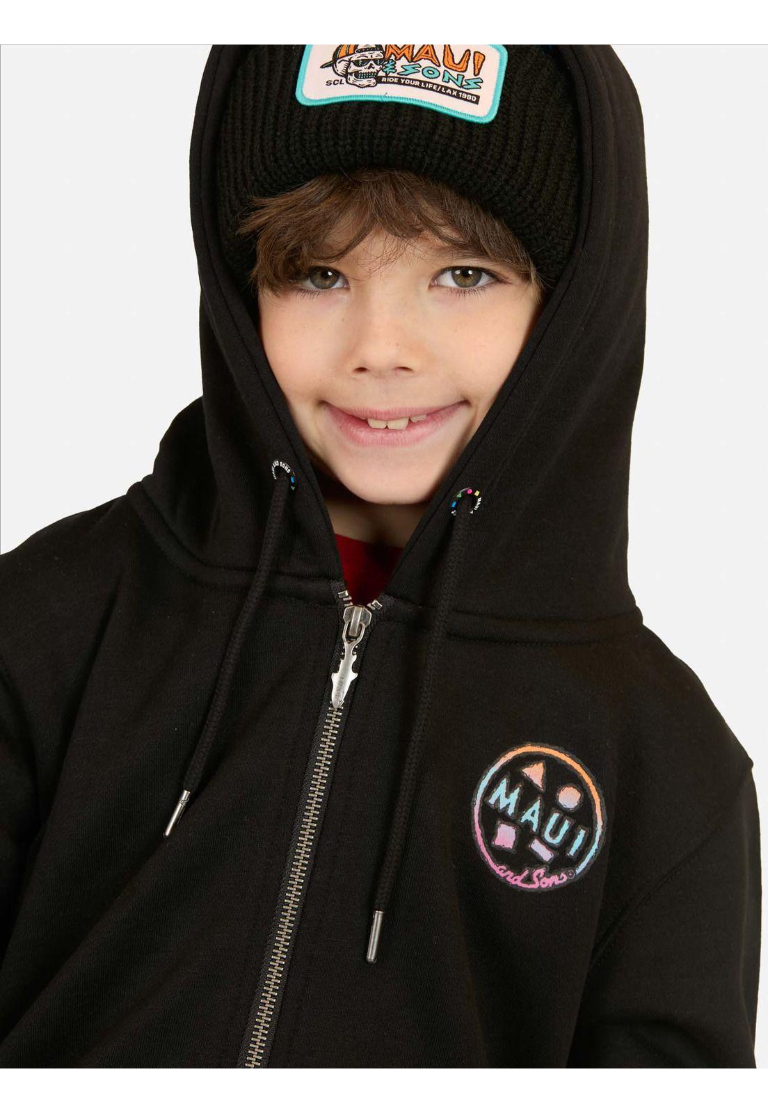 Poleron FZ Surf  Negro Infantil Maui And Sons-2