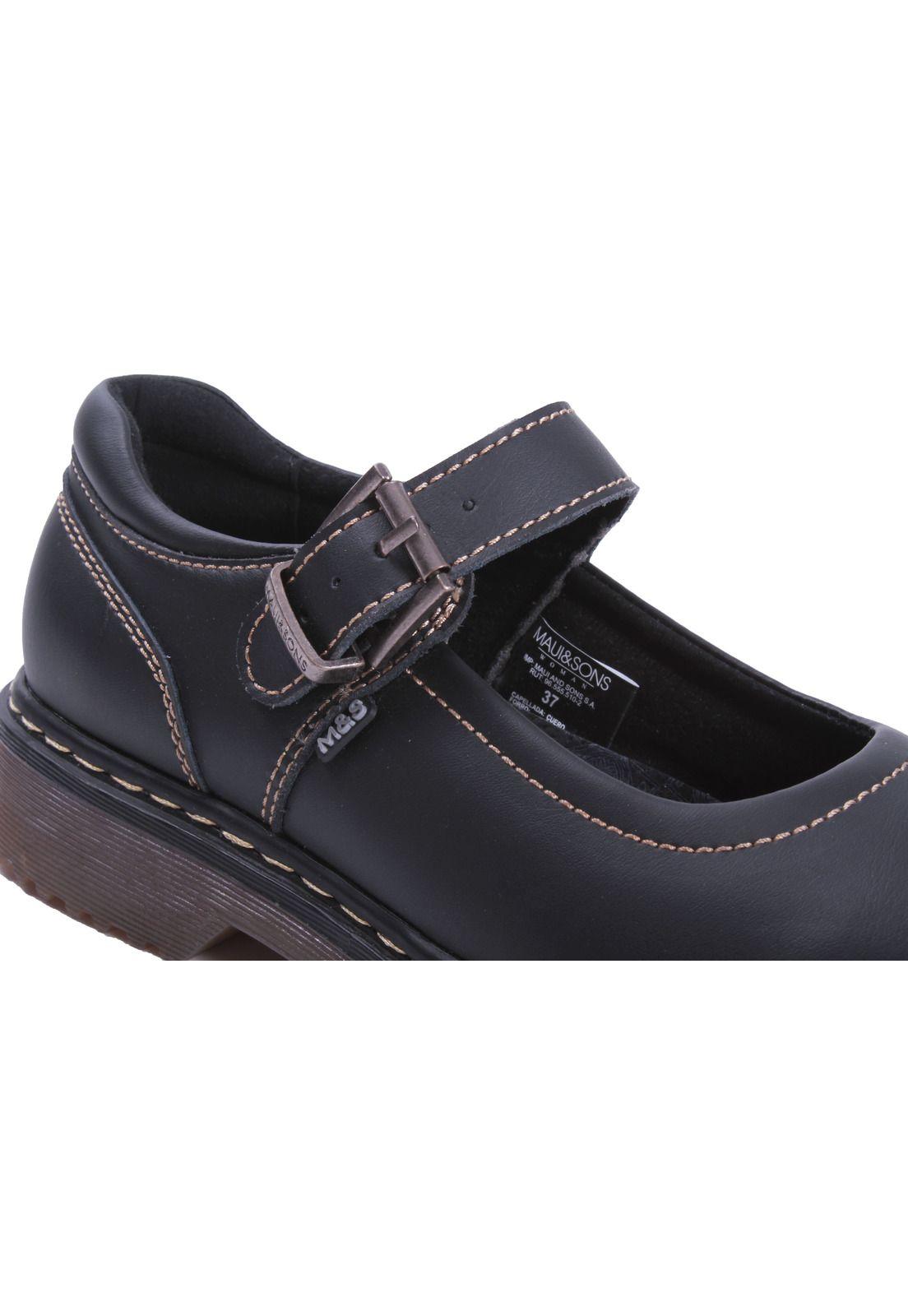 Zapatos Mujer Escolar 5AC143-WC19 Negro Maui and Sons-2