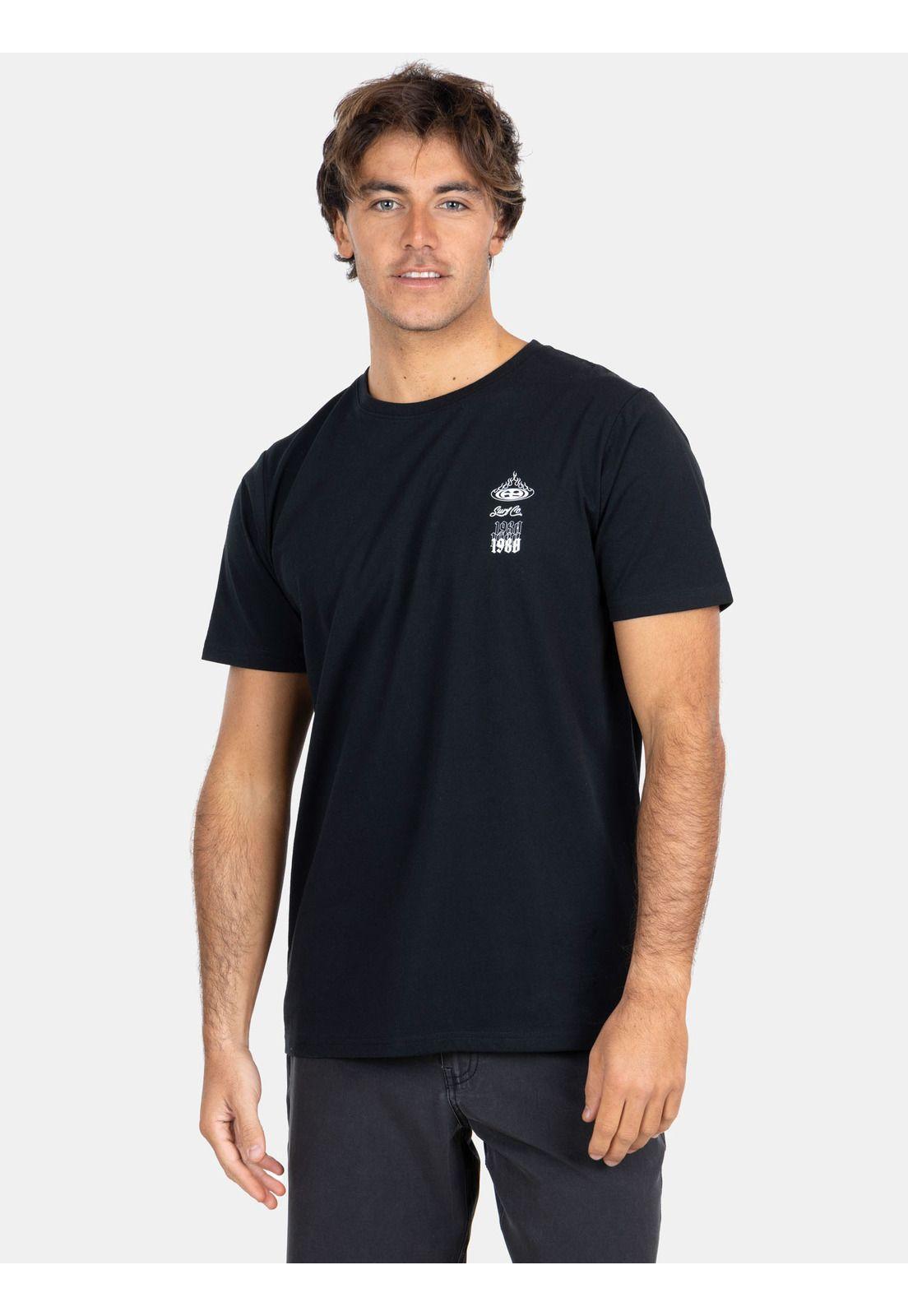 Polera MC Travelholic Negro Hombre Maui And Sons-0