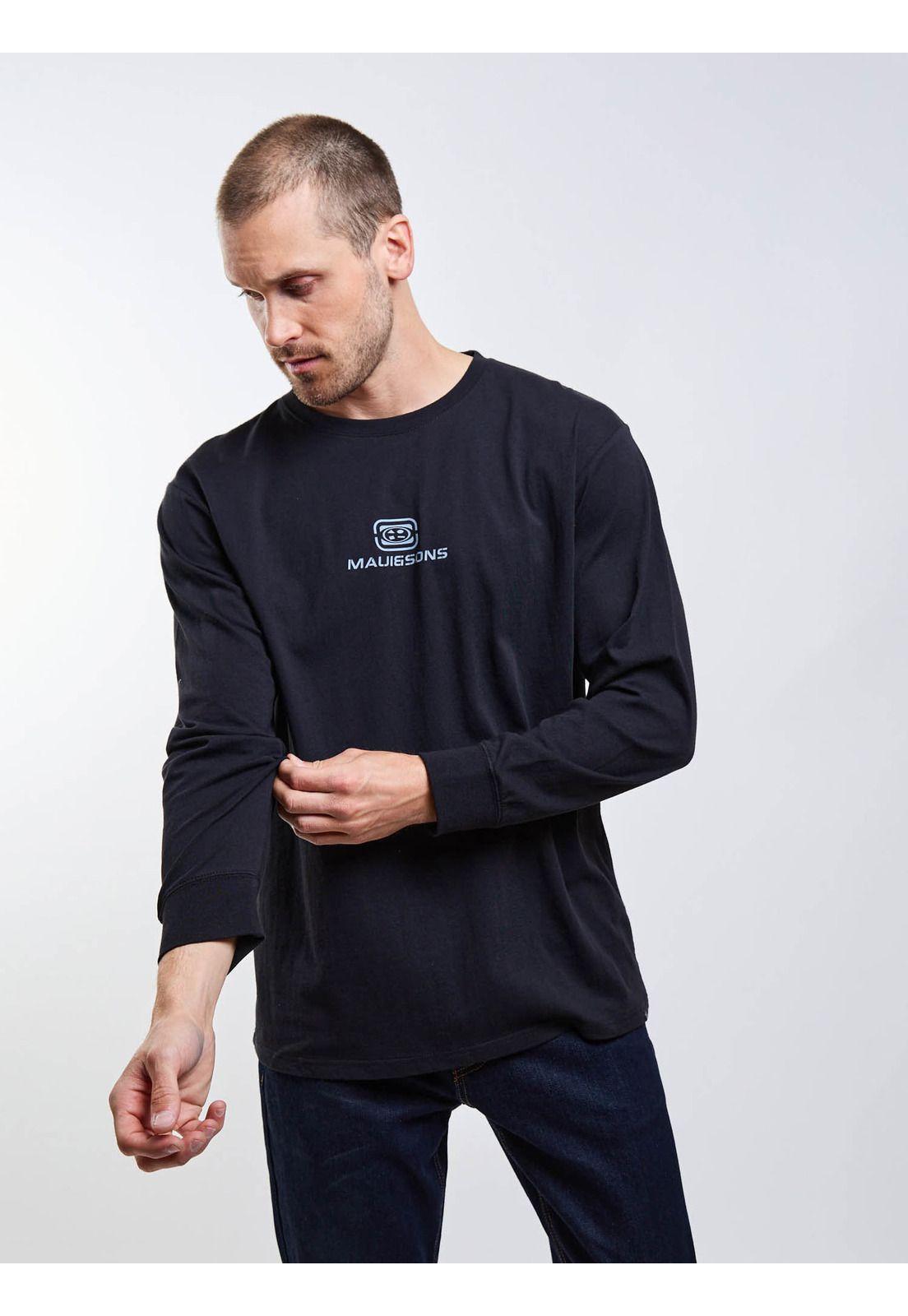 Polera ML Capsule Negro Hombre Maui And Sons-4