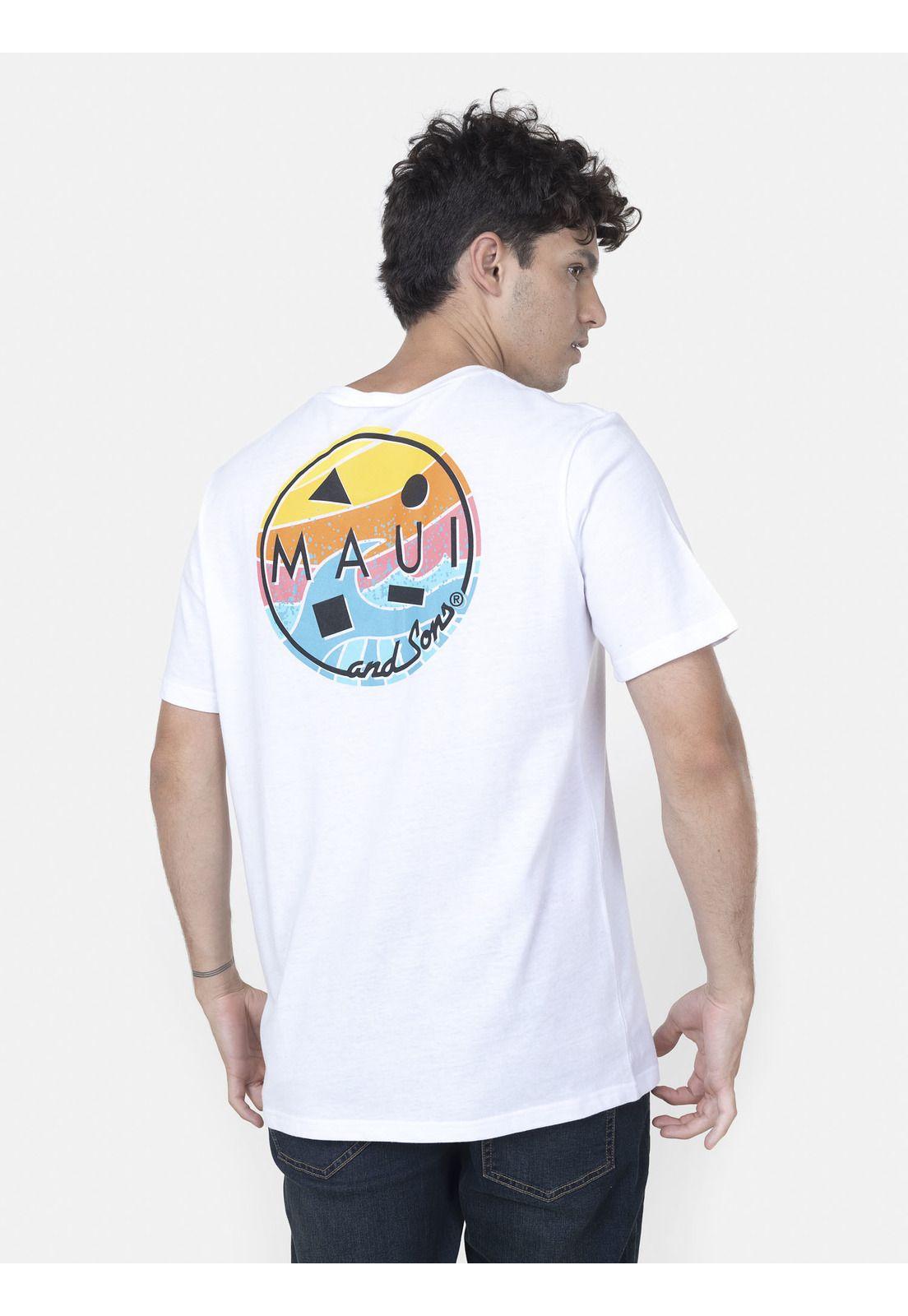 Polera Hombre COOKIE FUN DAY SS TEE Blanco Maui and Sons-1