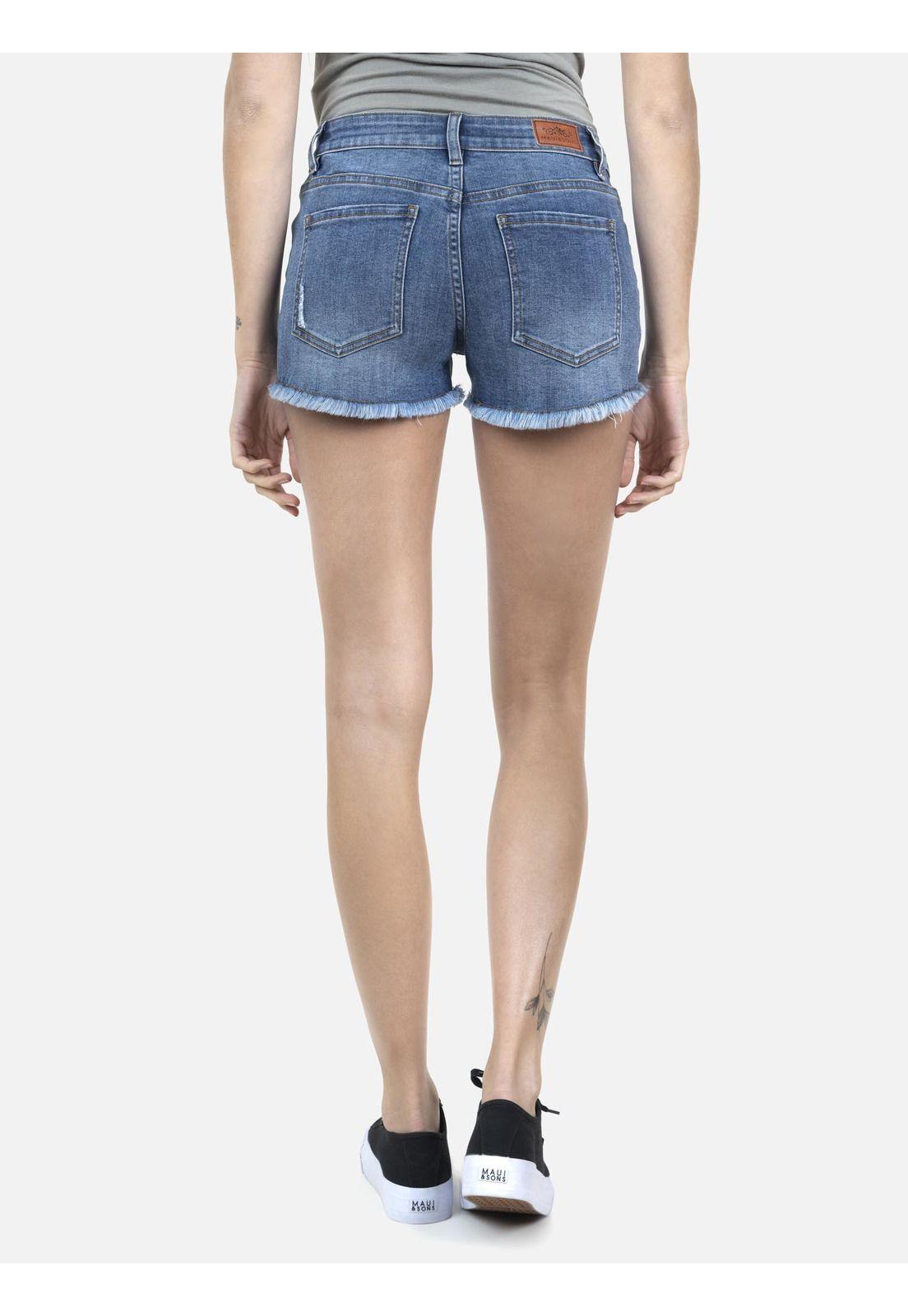 Short Jeans Mujer Azul 5B909-WV22 Maui And Sons-1