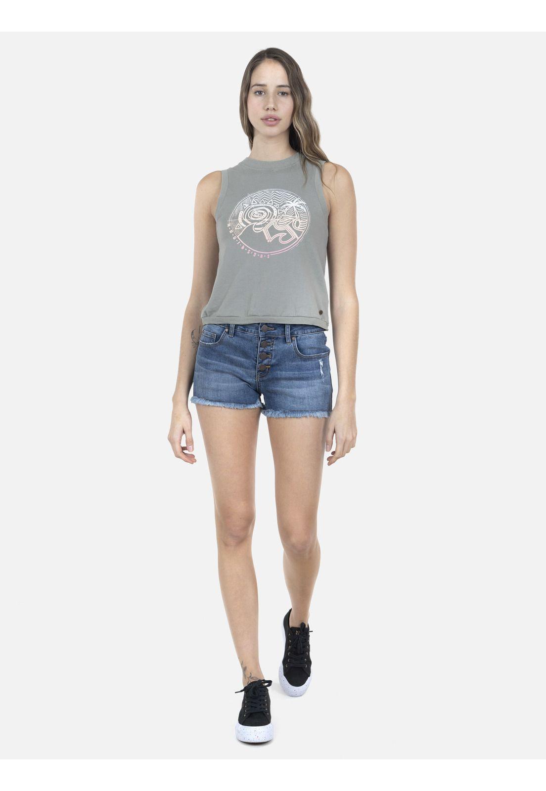 Short Jeans Mujer Azul 5B909-WV22 Maui And Sons-2