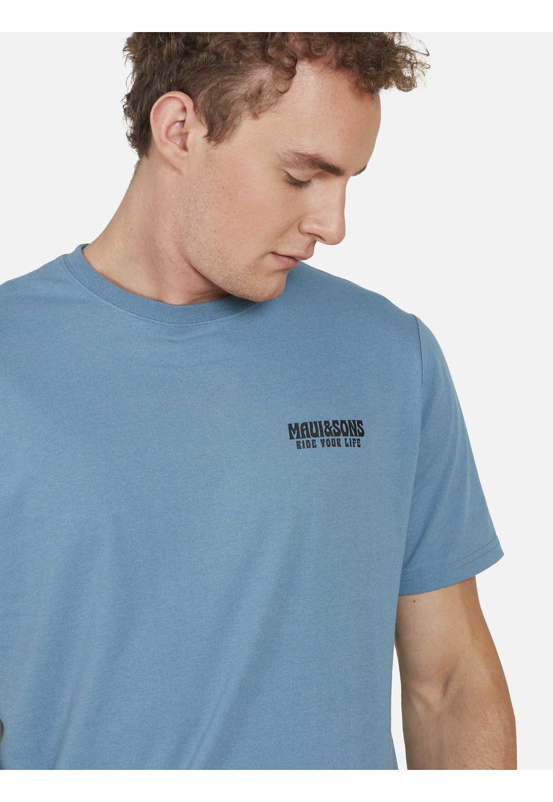 Polera Cheers SS TEE Hombre Azul Maui and Sons-2