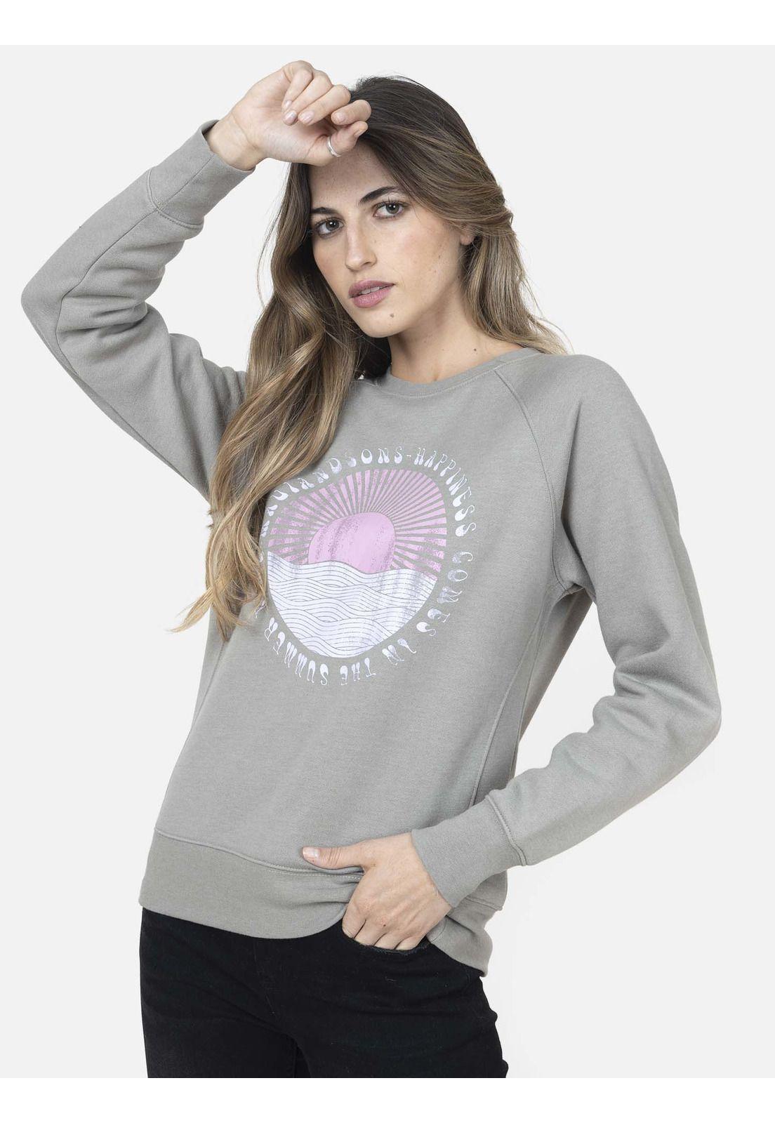 Cuello Redondo Mujer LILAC SNOW Verde Maui and Sons-0