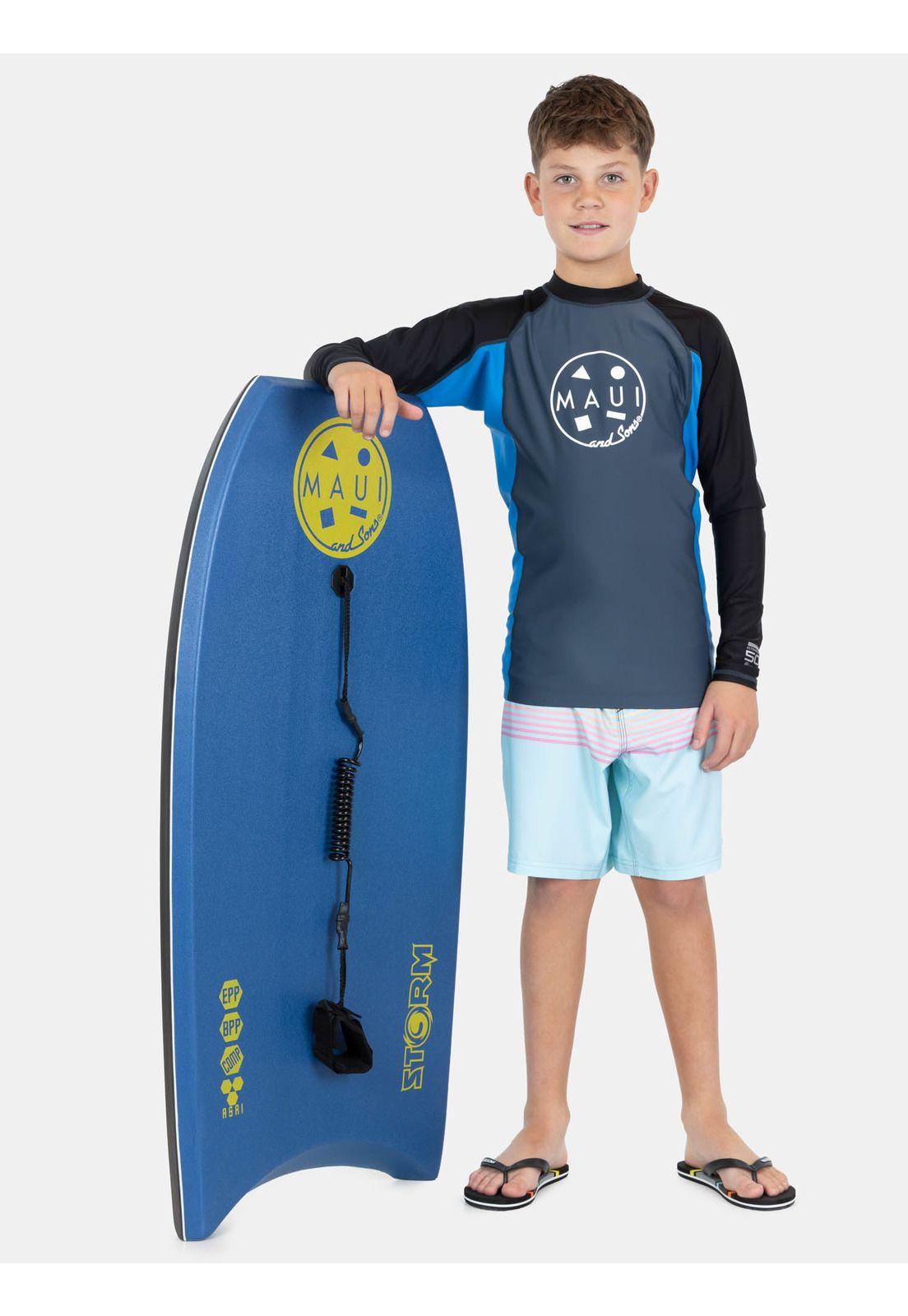 Polera UVP Palmix Gris Infantil Maui And Sons-0