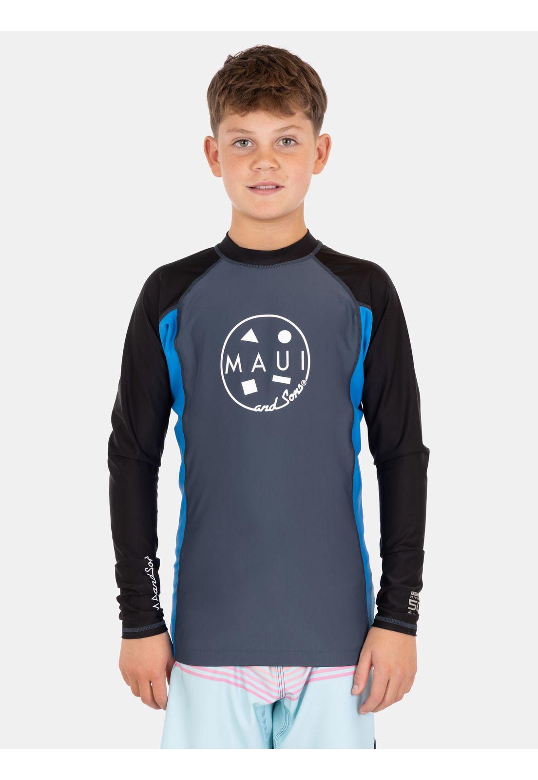 Polera UVP Palmix Gris Infantil Maui And Sons-1