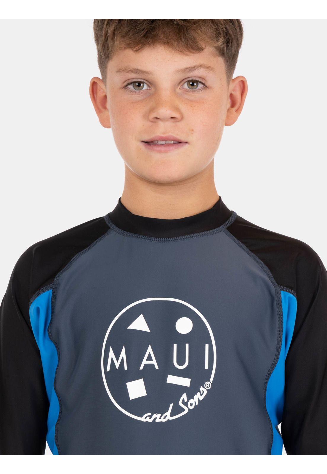 Polera UVP Palmix Gris Infantil Maui And Sons-3