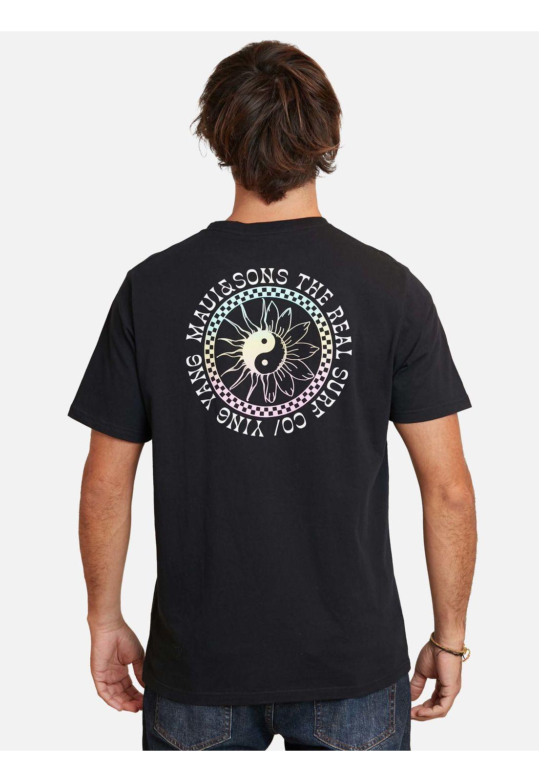 Polera yinyan surfco ss tees Negro Hombre Maui And Sons-1