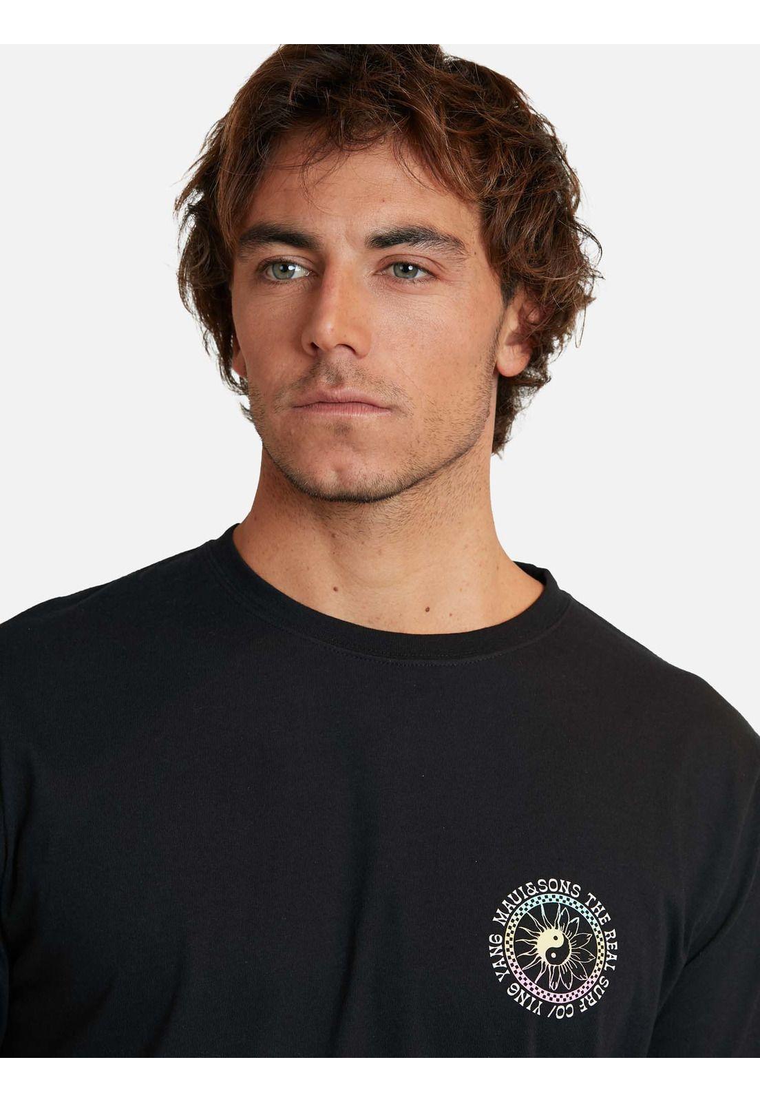 Polera yinyan surfco ss tees Negro Hombre Maui And Sons-2