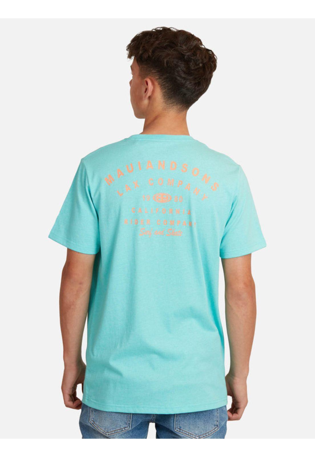 Polera Rider Company Juvenil Hombre Celeste Maui And Sons-1