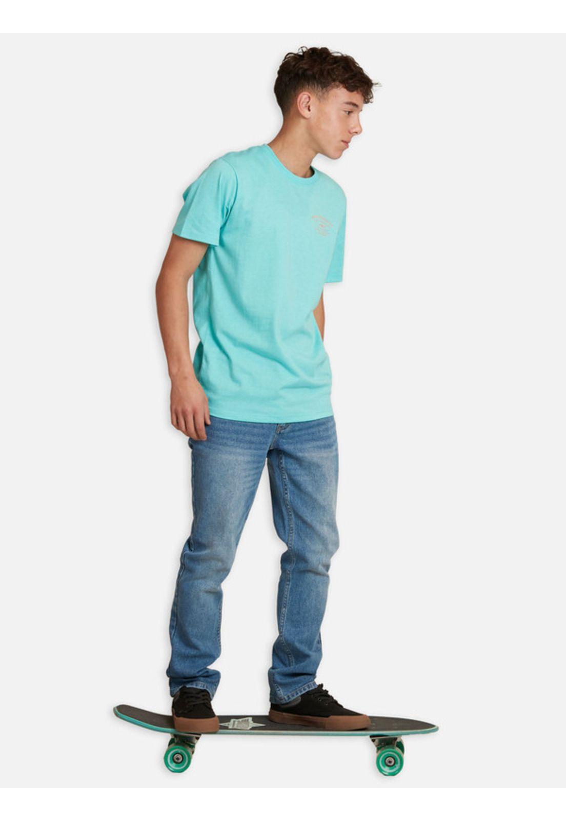 Polera Rider Company Juvenil Hombre Celeste Maui And Sons-3