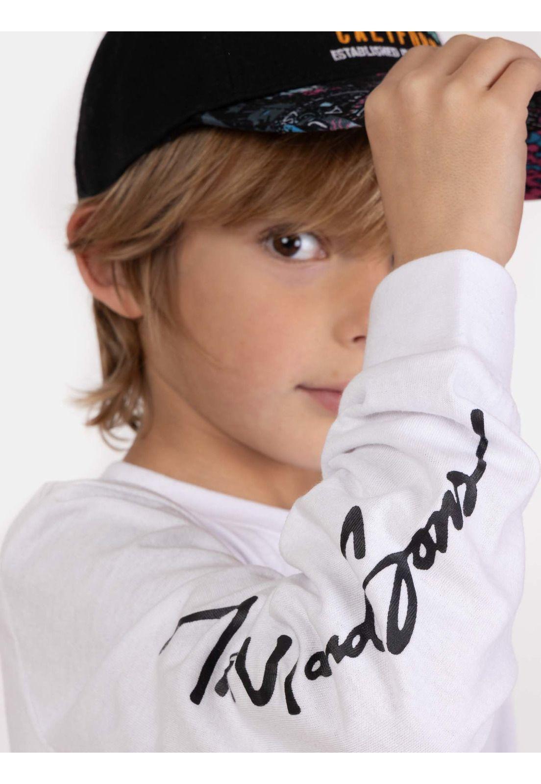 Polera ML Kailo Blanco Infantil Maui And Sons-2