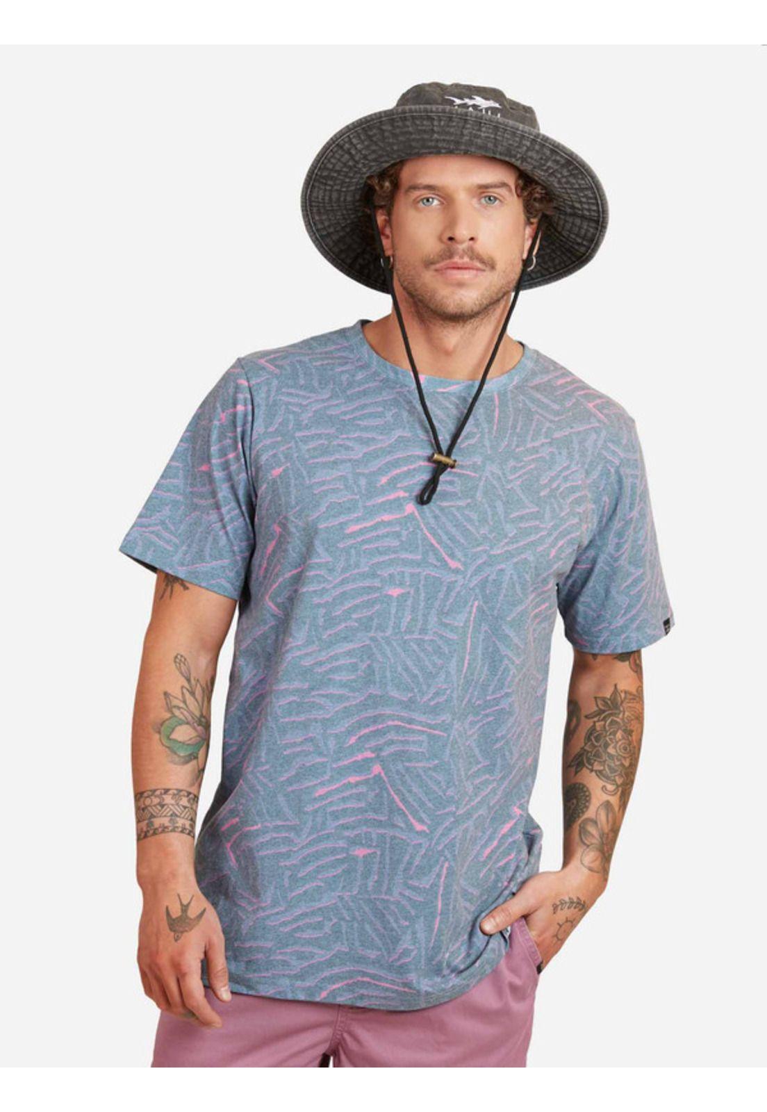 Polera Rustic Skin Tee Print Hombre Multicolor Maui And Sons-0