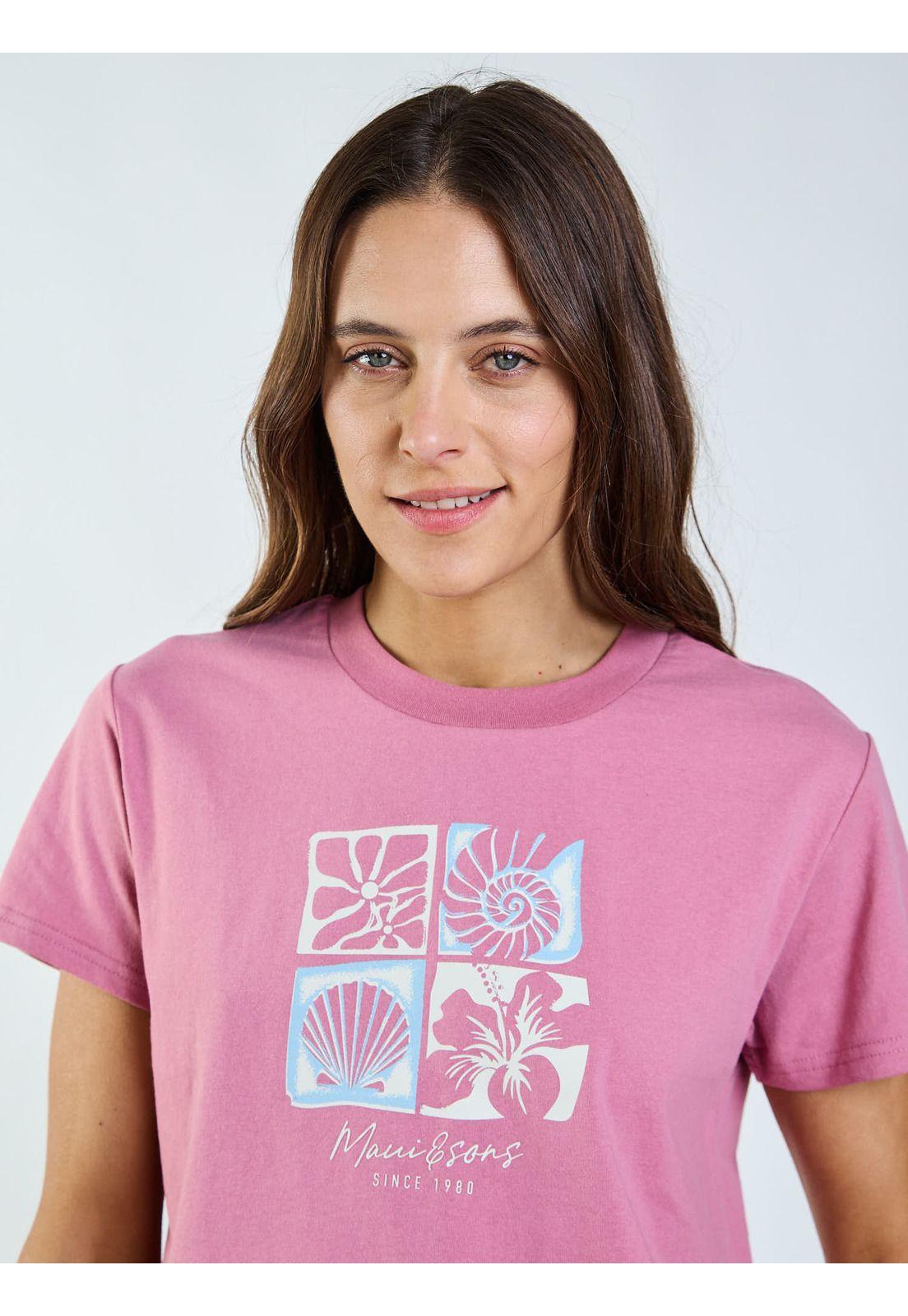 Polera MC Vian Rosado Mujer Maui and Sons-3