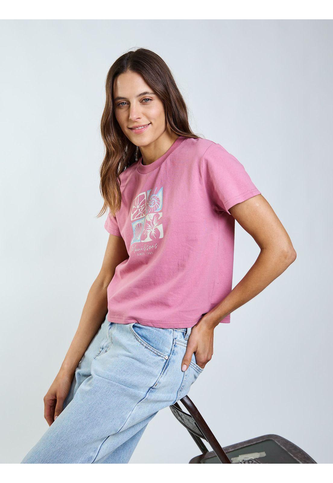 Polera MC Vian Rosado Mujer Maui and Sons-6