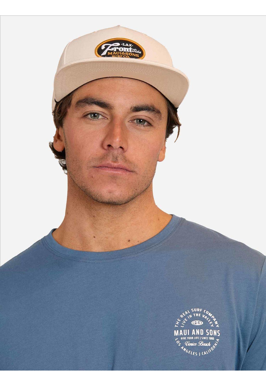 Polera MC Front Ly Azul Hombre Maui And Sons-2