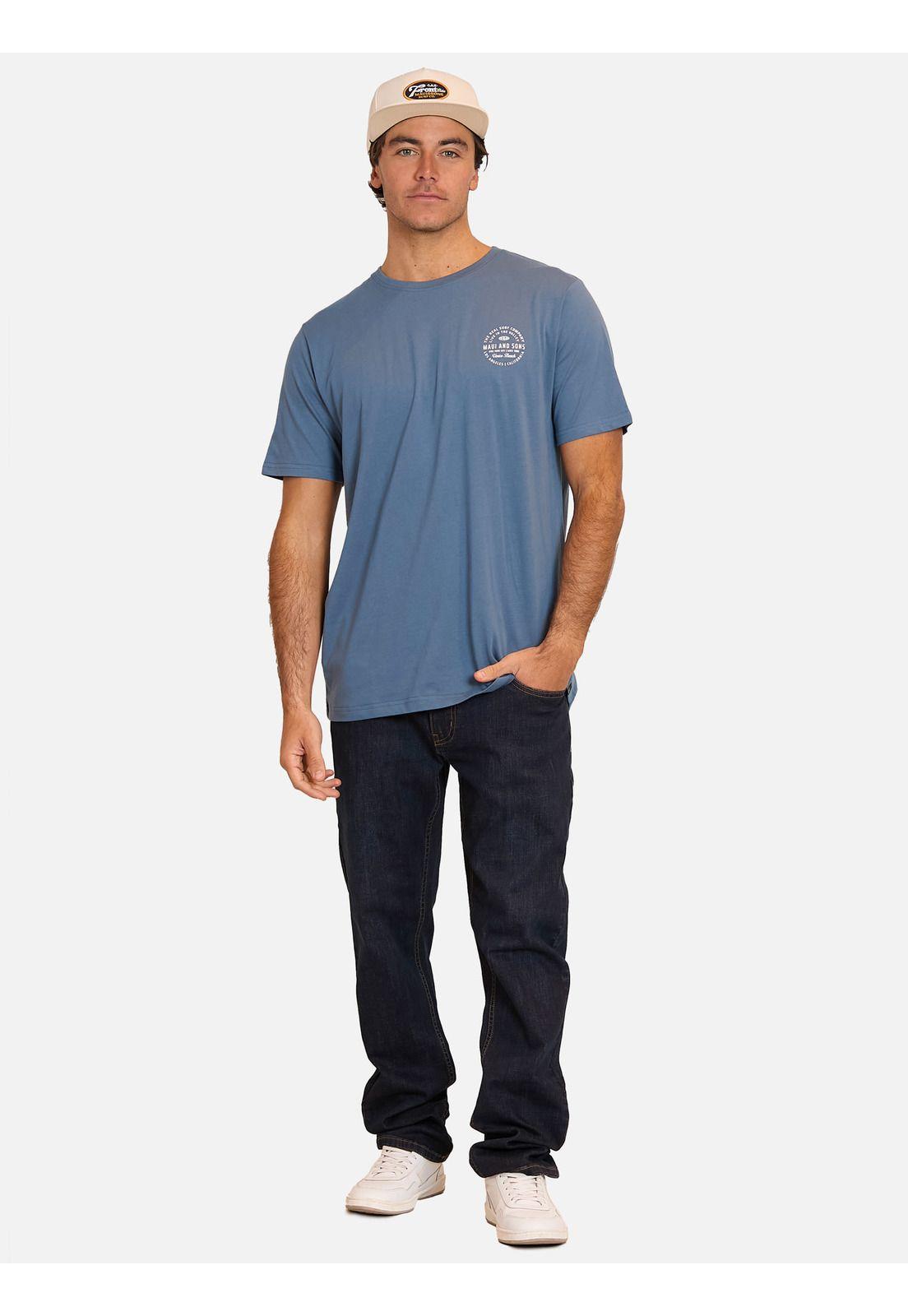 Polera MC Front Ly Azul Hombre Maui And Sons-3