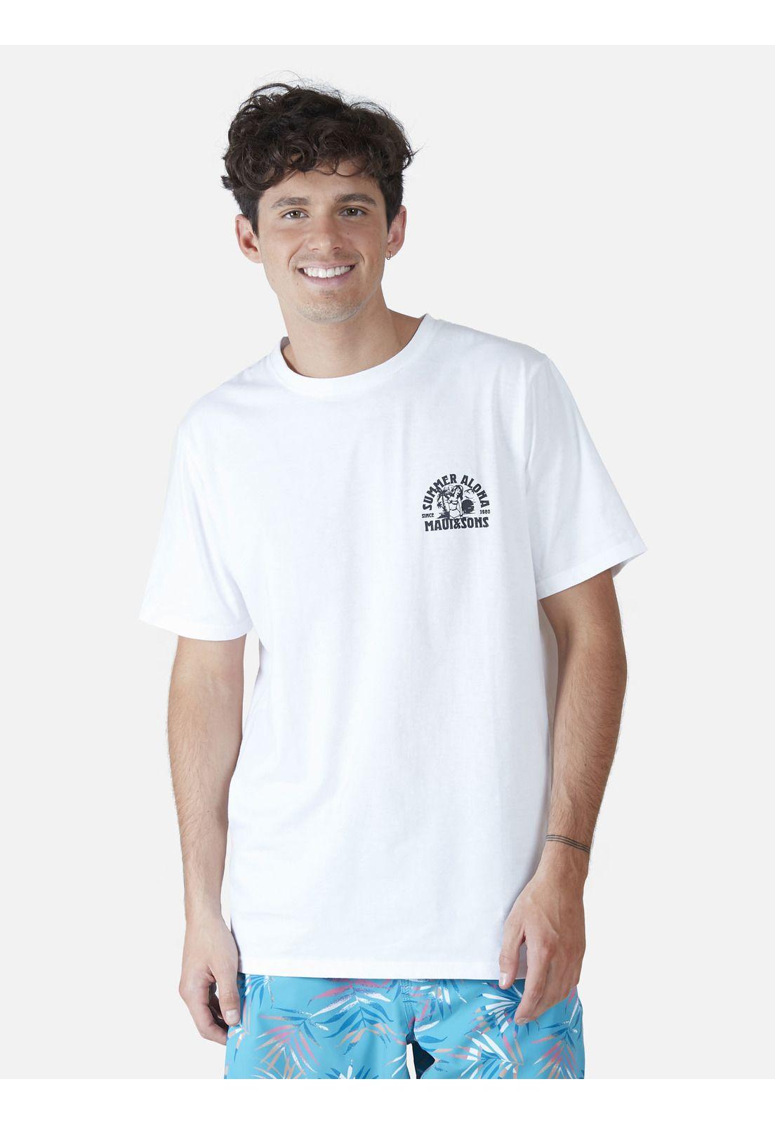 Polera  Hombre Blanco 5P375-MV22 Maui And Sons-0