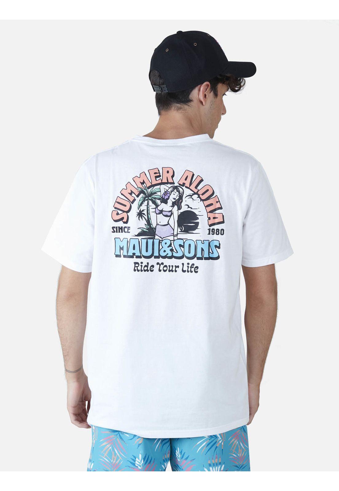 Polera  Hombre Blanco 5P375-MV22 Maui And Sons-1