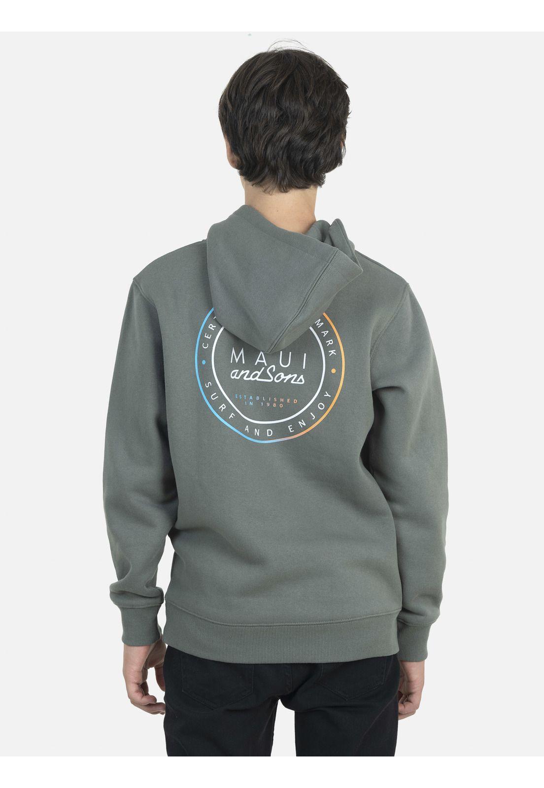 Poleron Juvenil YOUNG SHARK HOODIE Verde Maui and Sons-1