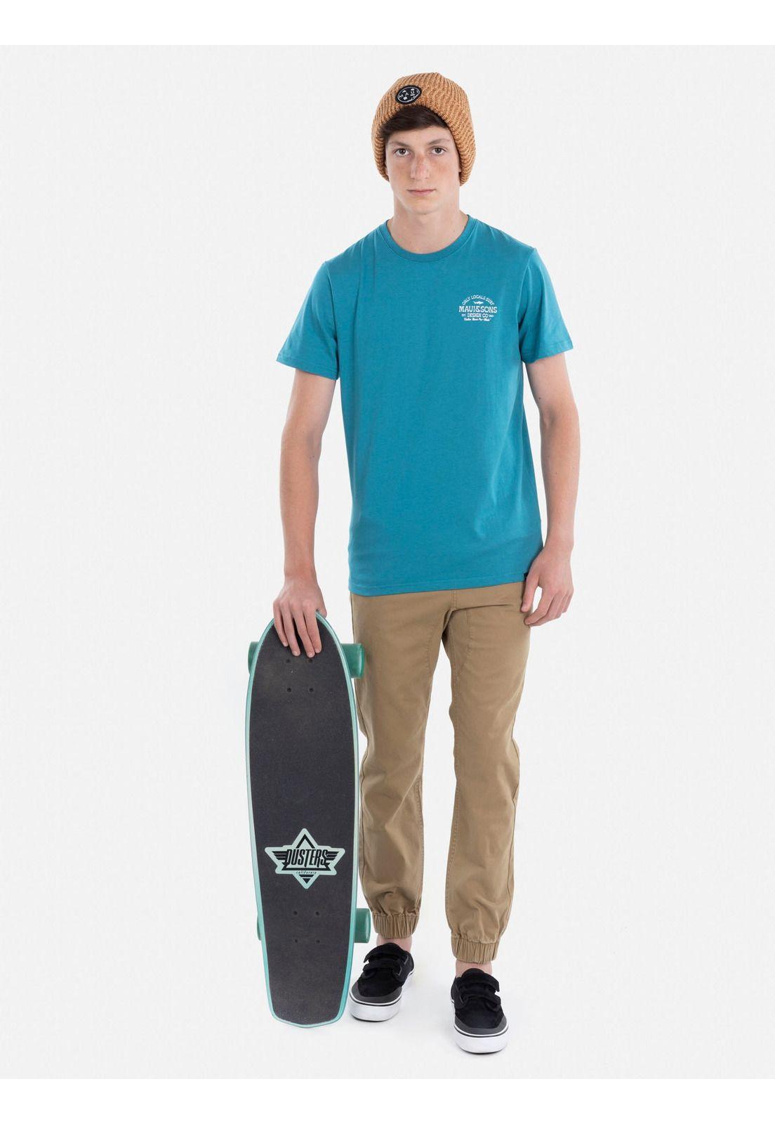 Polera GRADIENT SHARK SS TEE Juvenil Gris Maui and Sons-2