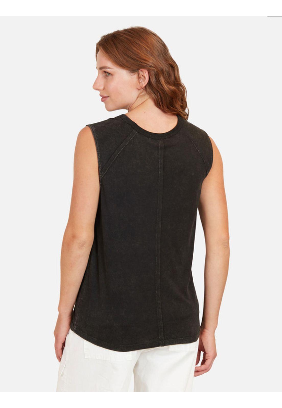 Polera Fearless Tiger Mujer Negro Maui And Sons-1