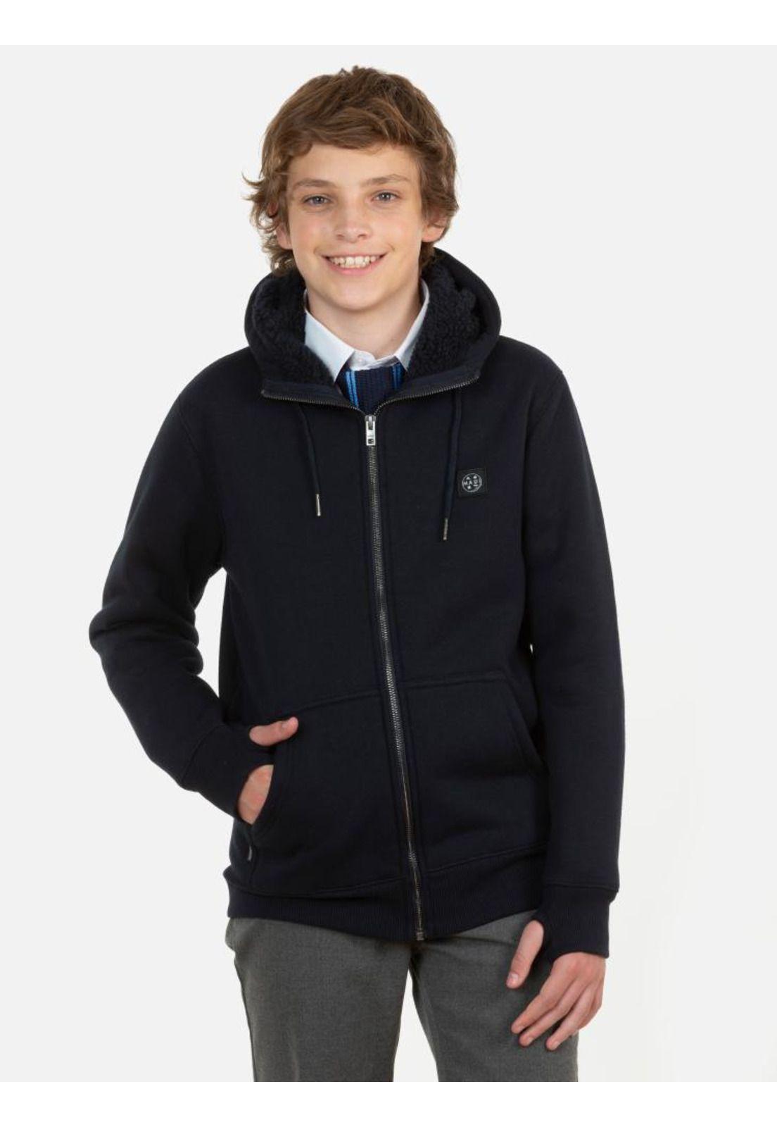 Poleron Escolar Chiporro Lucas Juvenil Azul Maui and Sons-0