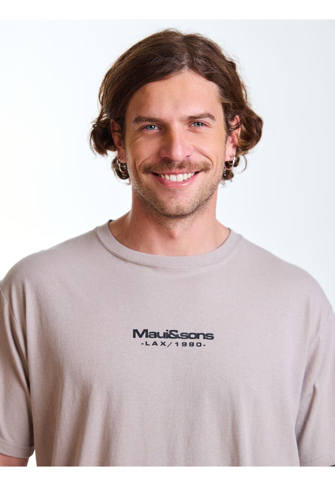 Polera MC Essential Beige Hombre Maui and Sons-3