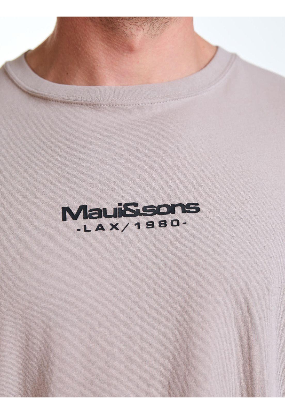 Polera MC Essential Beige Hombre Maui and Sons-4