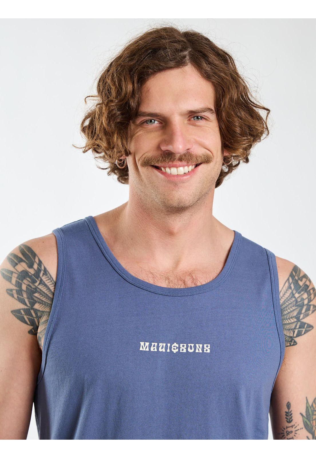 Polera SM Surfer Lax Celeste Hombre Maui and Sons-4