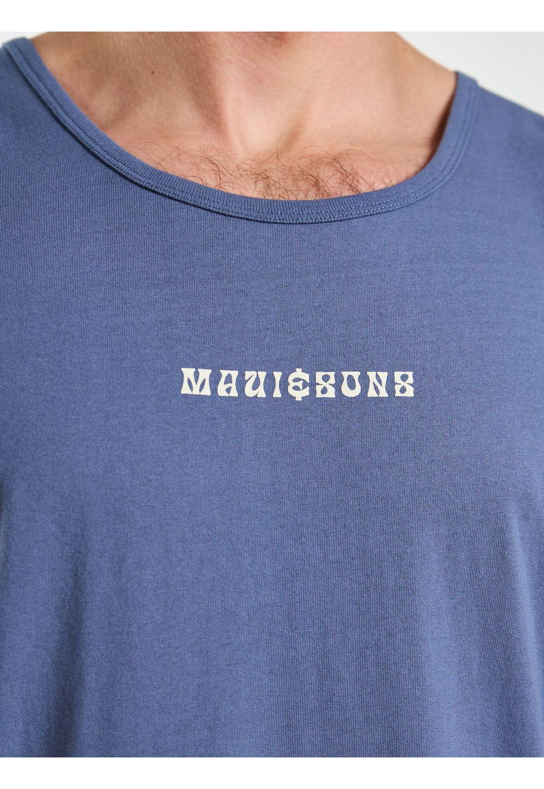 Polera SM Surfer Lax Celeste Hombre Maui and Sons-5