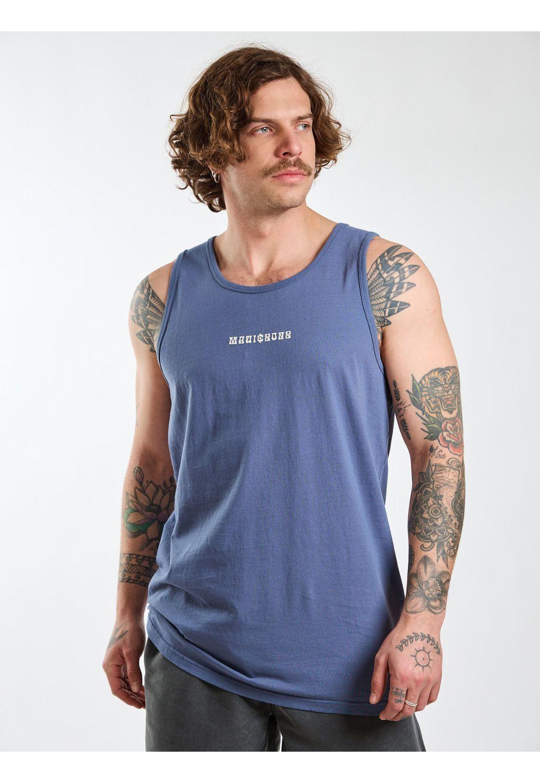 Polera SM Surfer Lax Celeste Hombre Maui and Sons-6