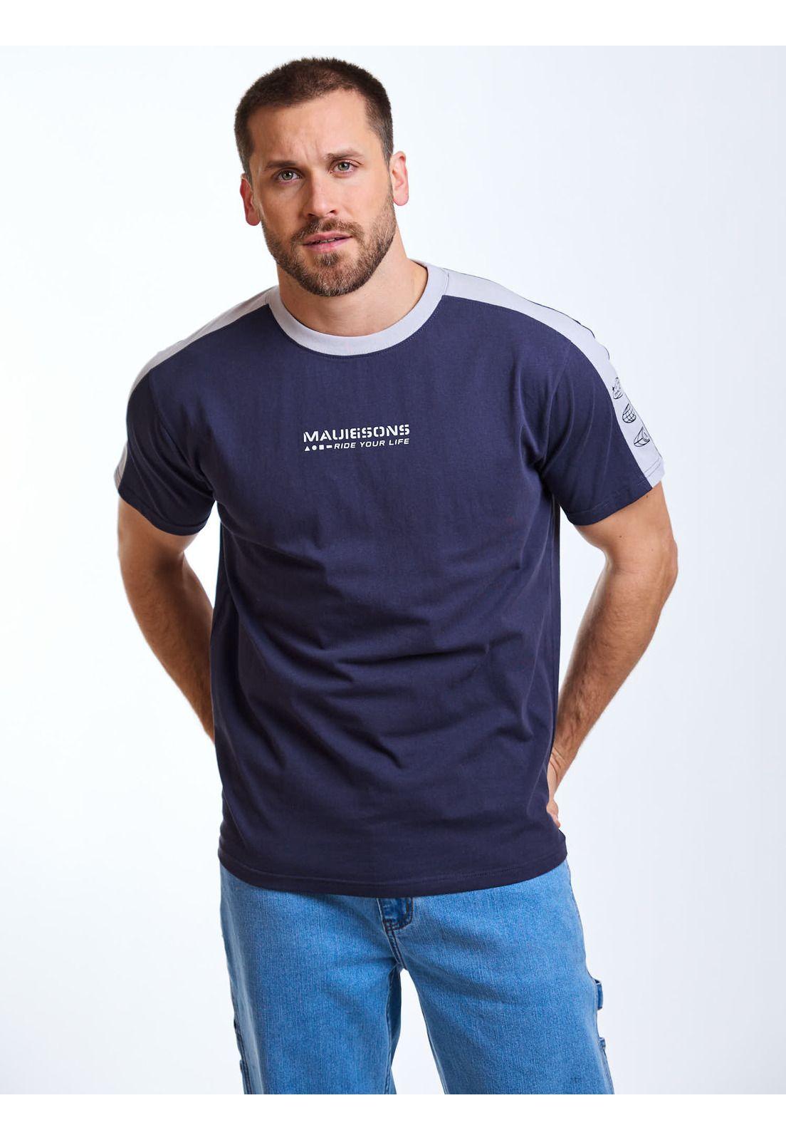 Polera MC Salty Gris Hombre Maui and Sons-5
