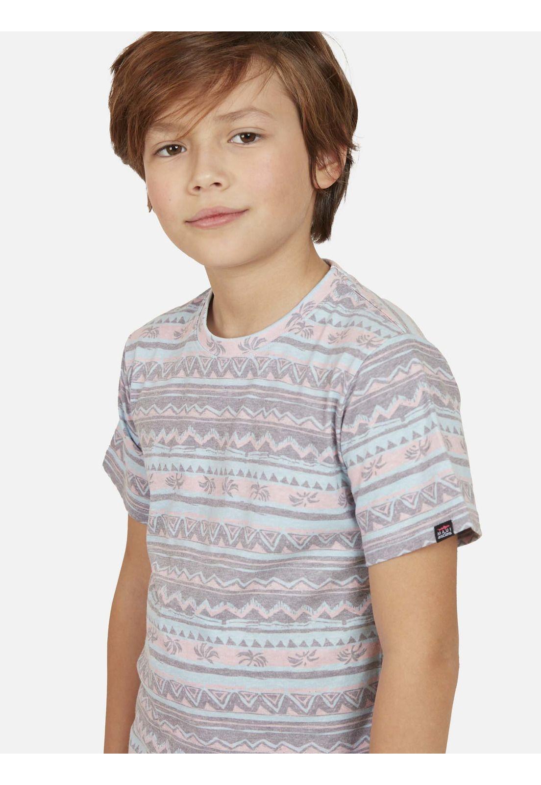 Polera ETHNIC LINES Niño Multicolor Maui and Sons-2