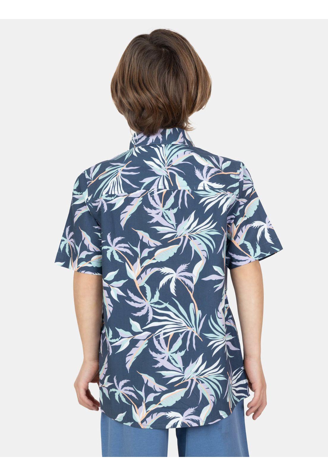 Camisa MC Aquaira Multicolor Infantil Maui And Sons-1