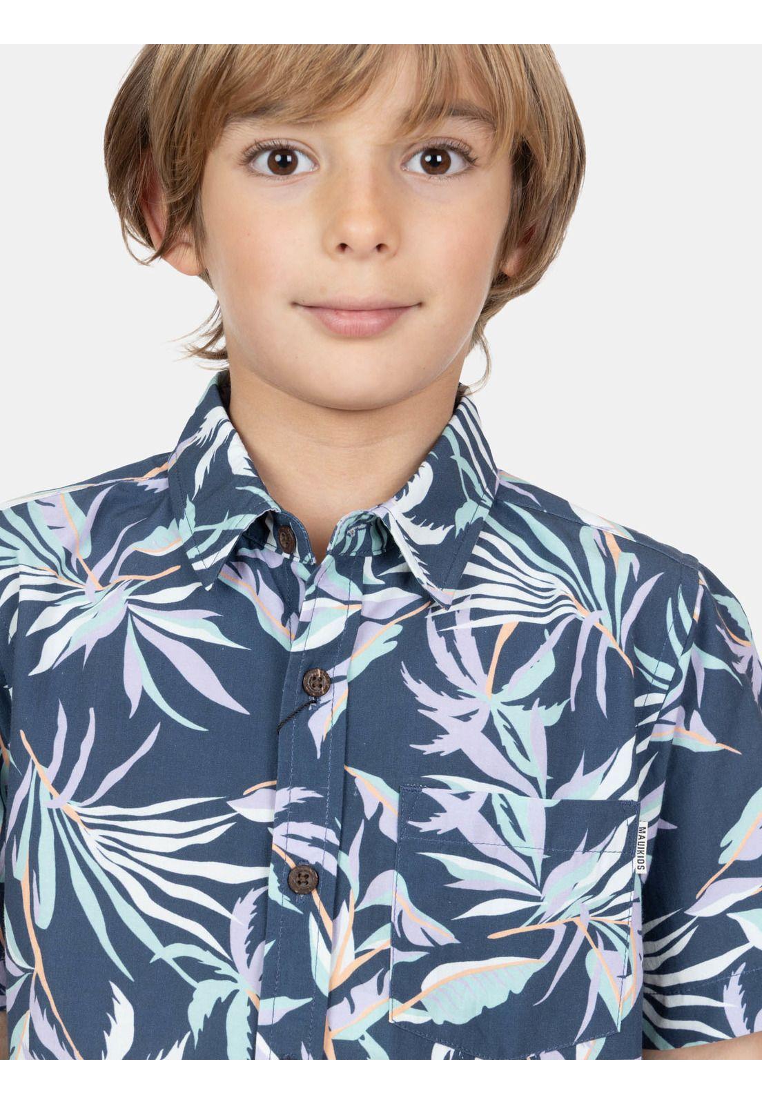 Camisa MC Aquaira Multicolor Infantil Maui And Sons-2
