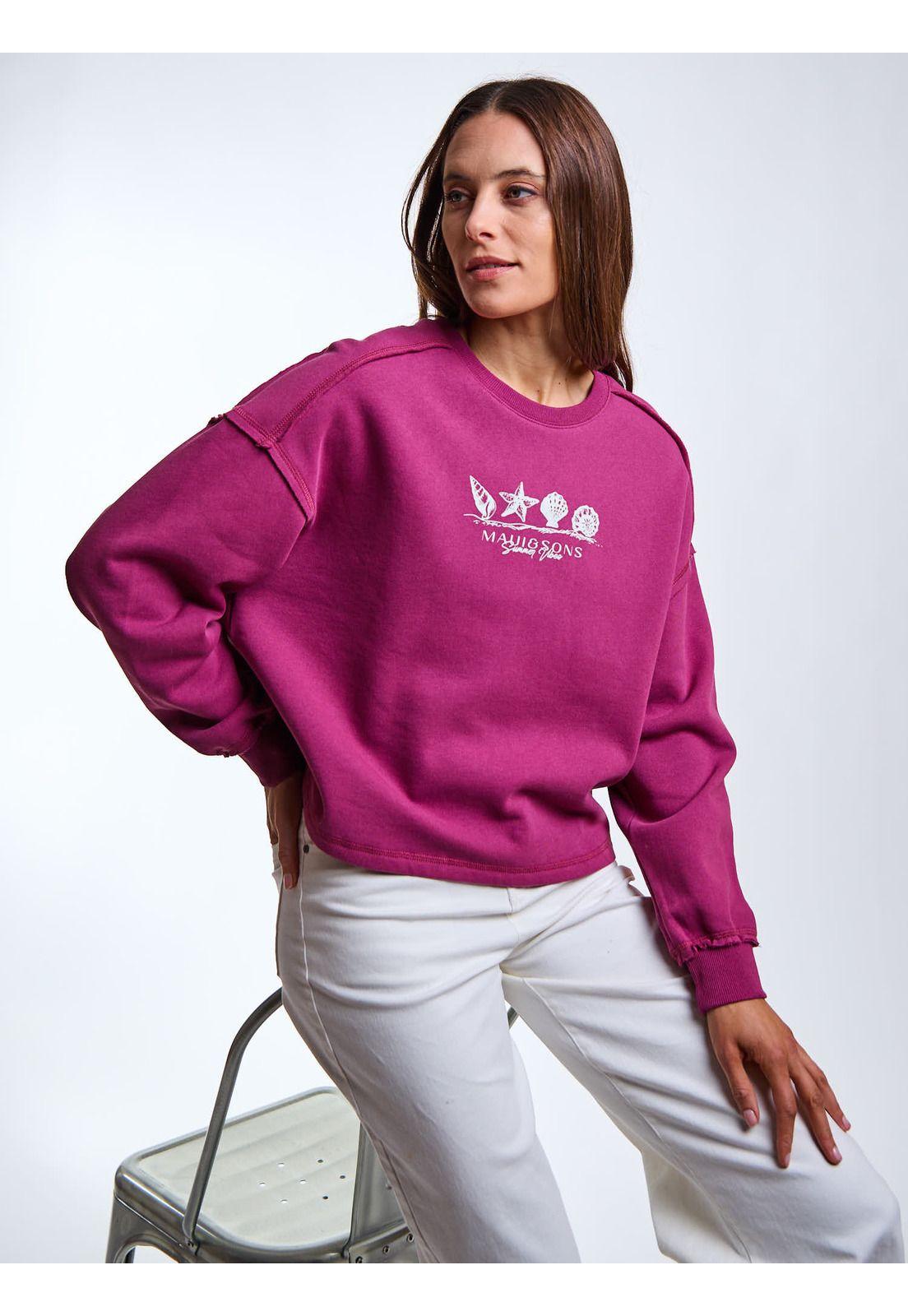 Poleron CR Malva Rosado Mujer Maui and Sons-5