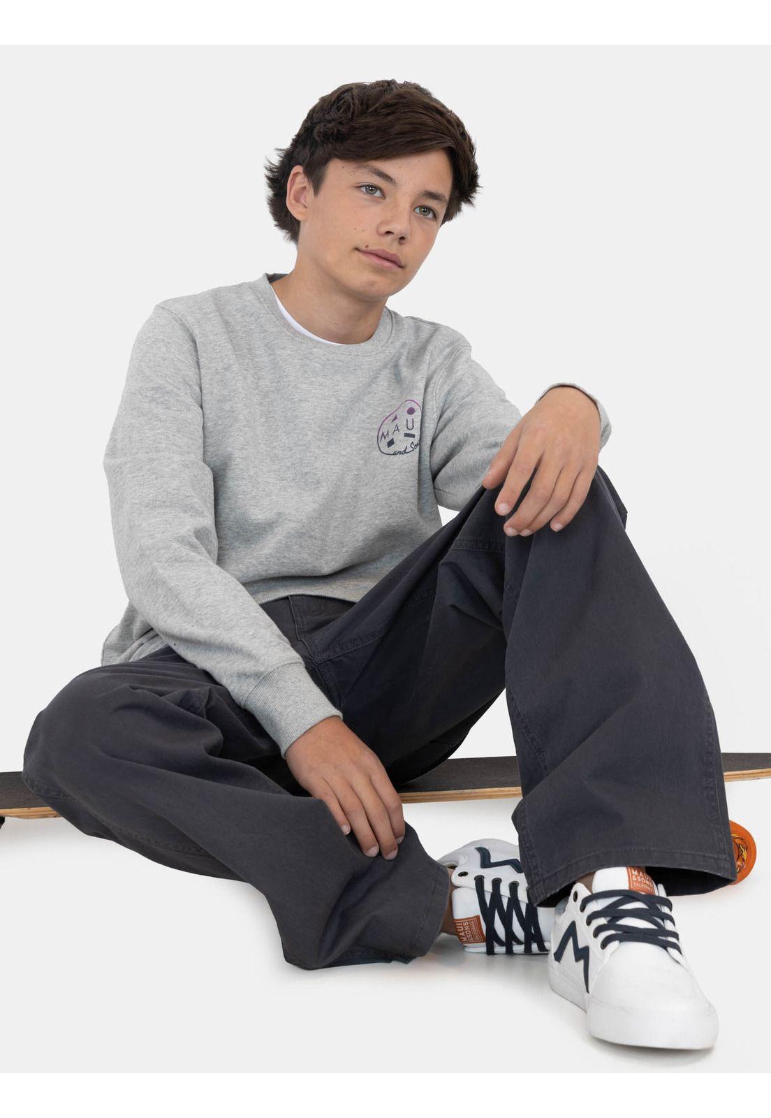 Poleron CR Lailix Gris Infantil Maui And Sons-3