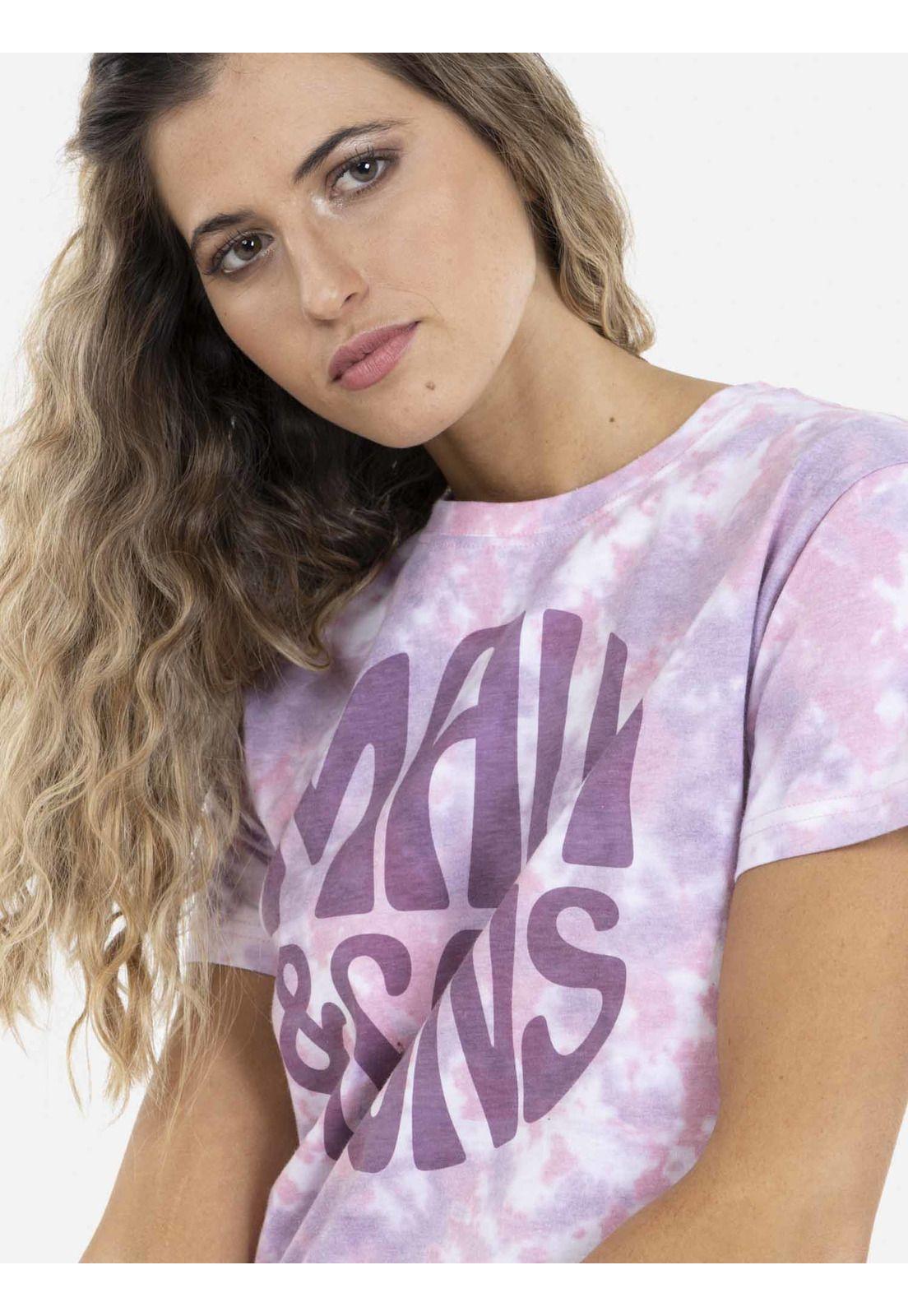 Polera ROUND ON Mujer Multicolor Maui and Sons-2