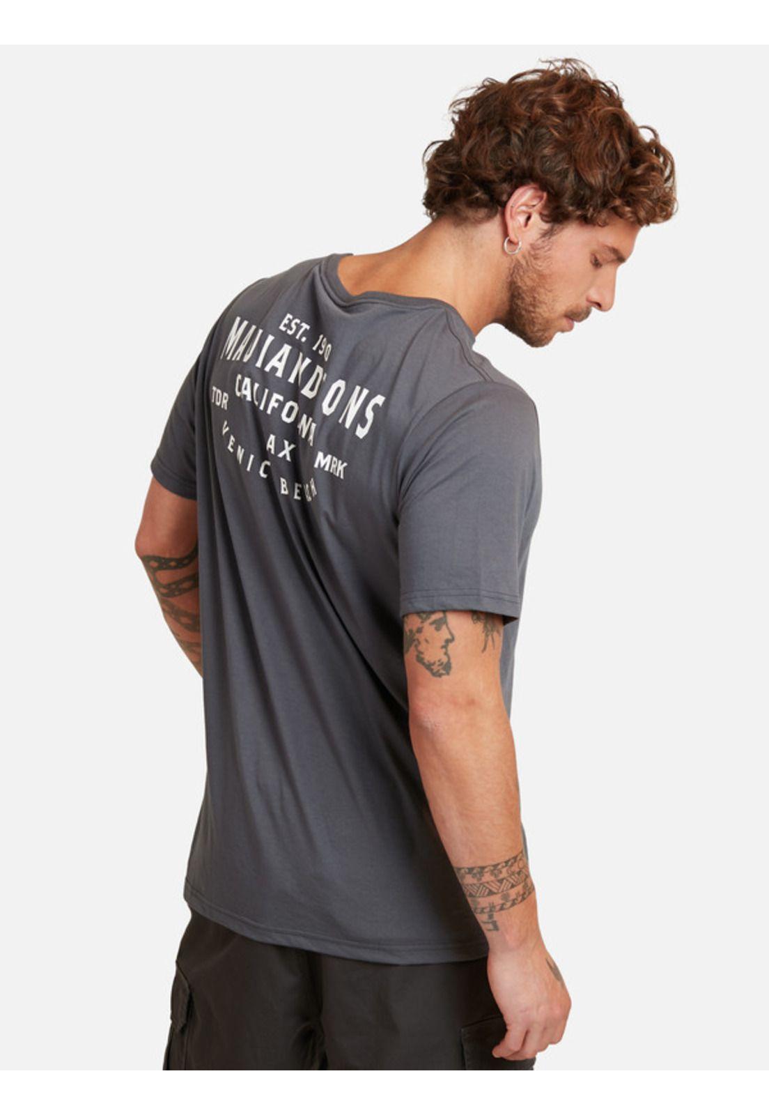 Polera California Lax Ss Tee Hombre Gris Maui And Sons-1