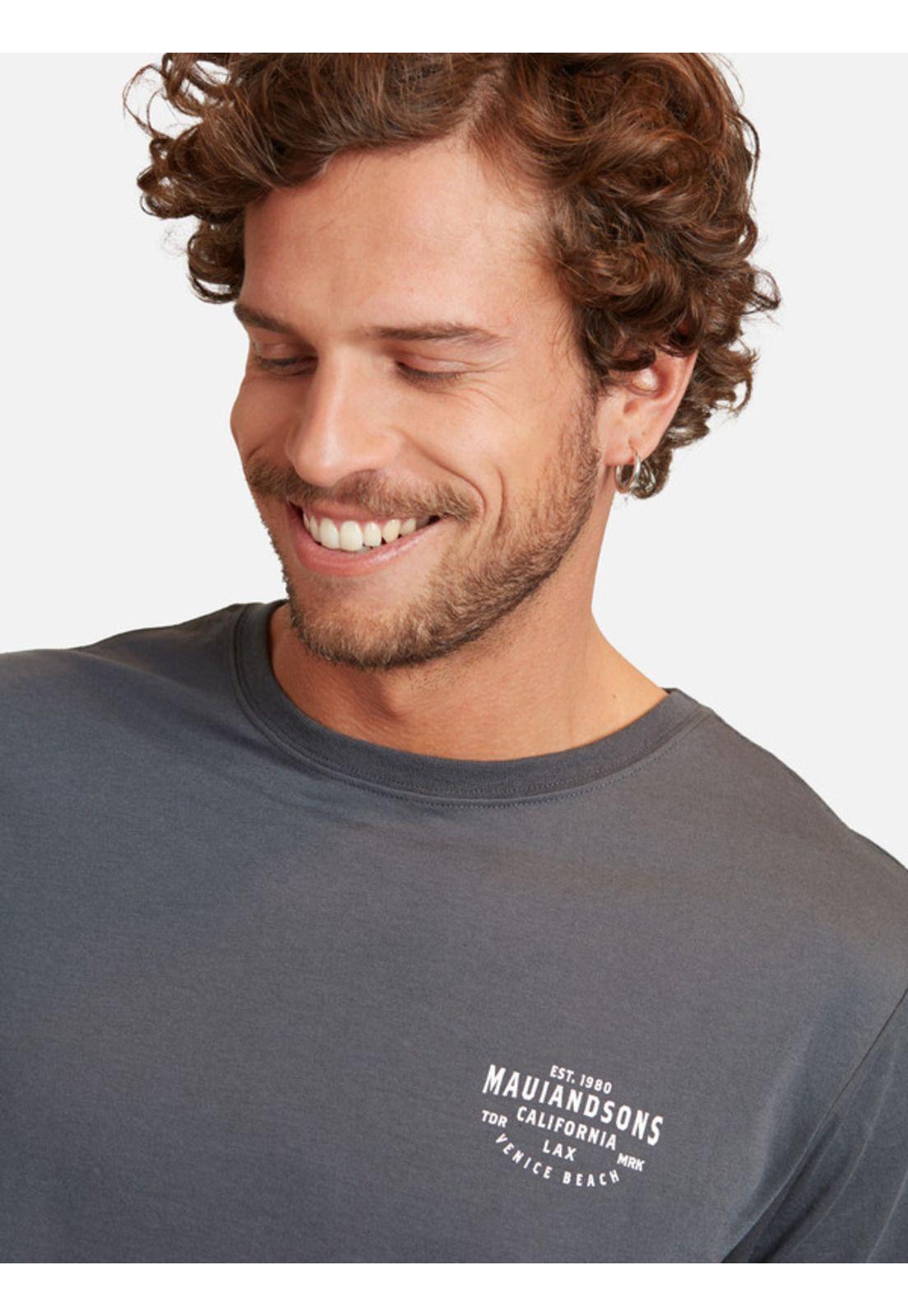 Polera California Lax Ss Tee Hombre Gris Maui And Sons-2