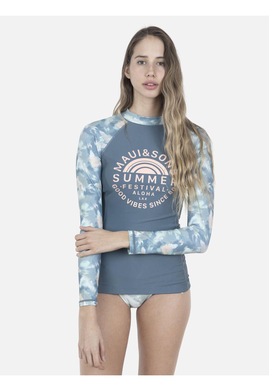 Polera UVP Mujer Gris Oscuro 5P1172-WV22 Maui And Sons-0