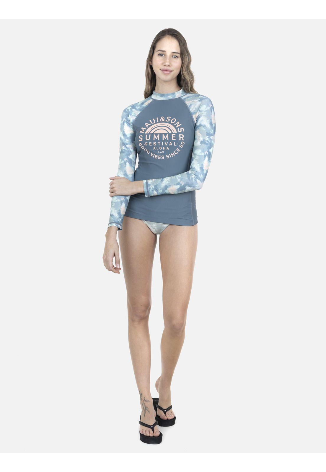 Polera UVP Mujer Gris Oscuro 5P1172-WV22 Maui And Sons-3