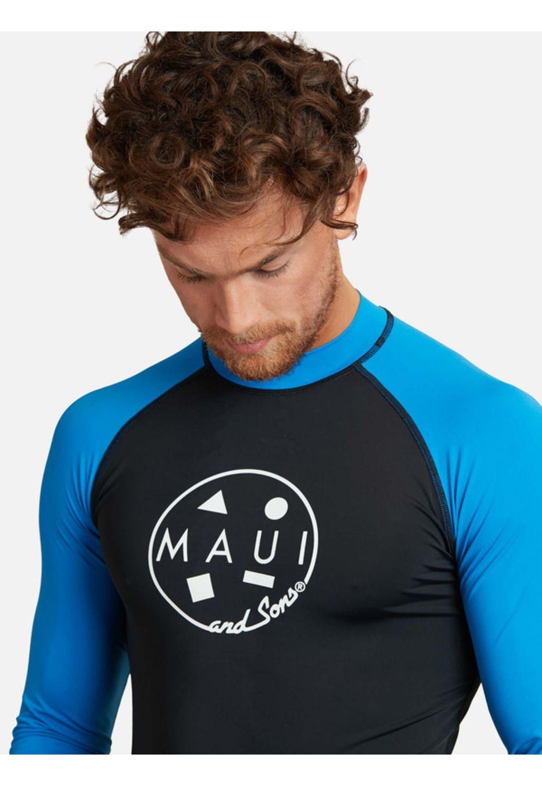 Polera UVP LuminaShade Garb Azul Hombre Maui and sons-2