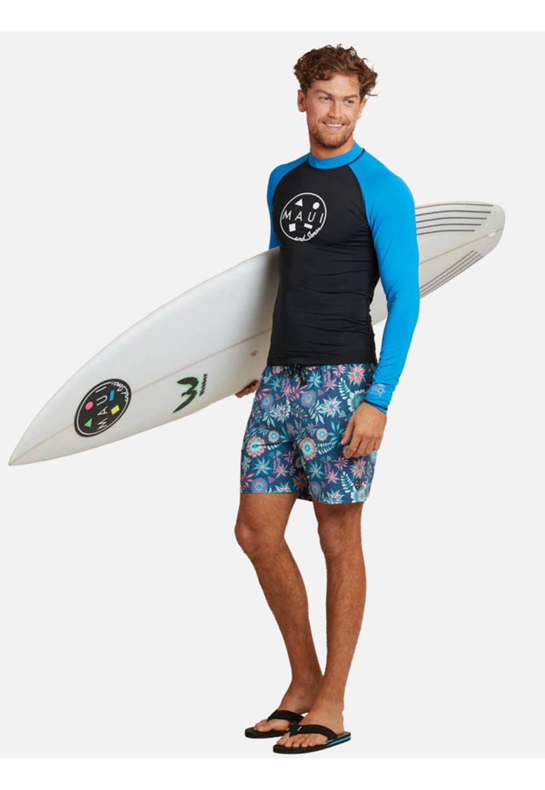 Polera UVP LuminaShade Garb Azul Hombre Maui and sons-3