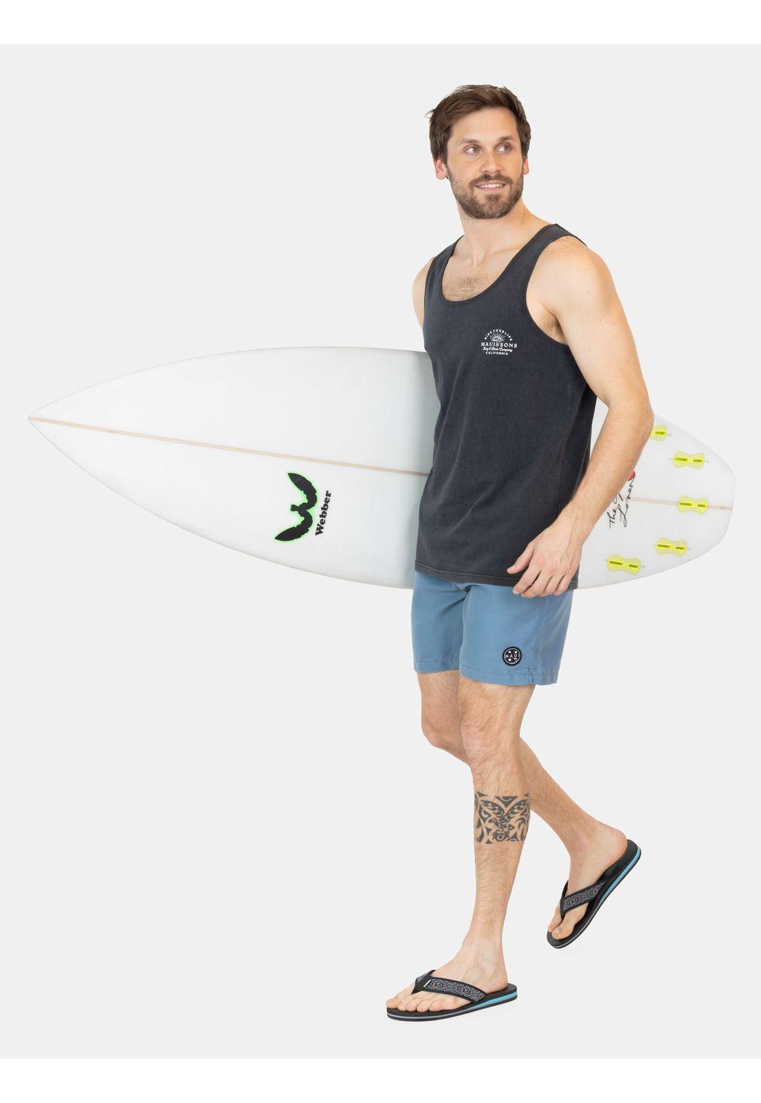 Polera UVP Coral Flow Negro Hombre Maui And Sons-3