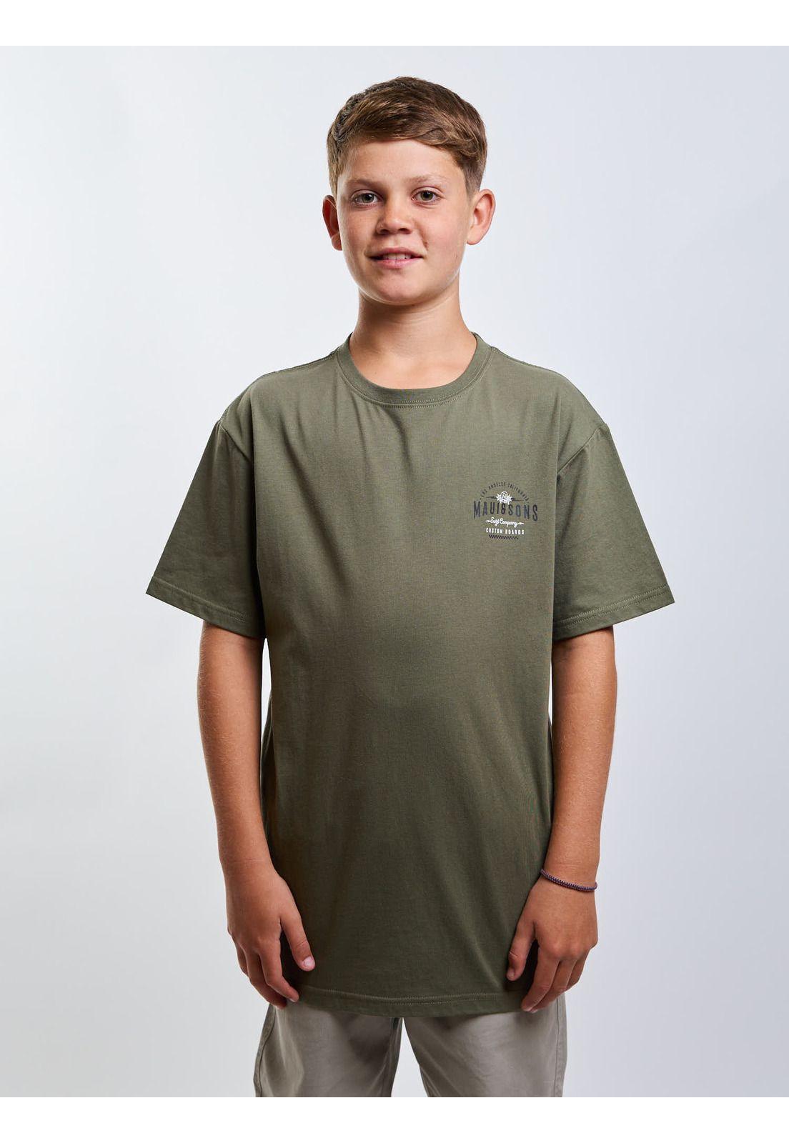 Polera MC Los Angeles Verde Infantil Maui And Sons-0